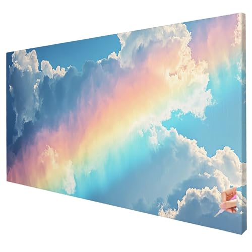 Diamond Painting Wolke Diamond Painting XXL 150x60cm Regenbogen Diamant Kunst Malerei Set Basteln Erwachsene Anfänger DIY Diamant Stickerei Kreuzstich Set für Deko Wohnzimmer Geschenke für Frauen L-97 Diamond Painting Wolke Diamond Painting XXL 150x60cm Regenbogen Diamant Kunst Malerei Set Basteln Erwachsene Anfänger DIY Diamant Stickerei Kreuzstich Set für Deko Wohnzimmer Geschenke für Frauen L-97 von Yarqzhng