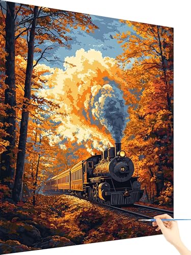 Malen Nach Zahlen Erwachsene Auto Paint by Numbers Herbst, Malen Nach Zahlen ab 7 Jahre Mädchen, Handgemalt Ölgemälde Leinwand mit Pinseln Acrylfarben Geschenke für Frauen Ohne Rahmen 80x110cm K-55 Malen Nach Zahlen Erwachsene Auto Paint by Numbers Herbst, Malen Nach Zahlen ab 7 Jahre Mädchen, Handgemalt Ölgemälde Leinwand mit Pinseln Acrylfarben Geschenke für Frauen Ohne Rahmen 80x110cm K-55 von Yarqzhng
