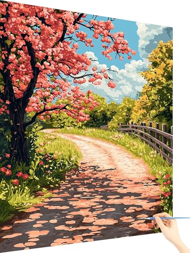 Malen Nach Zahlen Erwachsene Baum Paint by Numbers Blume, Malen Nach Zahlen ab 7 Jahre Mädchen, Handgemalt Ölgemälde Leinwand mit Pinseln und Acrylfarben Geschenke für Frauen Ohne Rahmen 20x30cm N-54 Malen Nach Zahlen Erwachsene Baum Paint by Numbers Blume, Malen Nach Zahlen ab 7 Jahre Mädchen, Handgemalt Ölgemälde Leinwand mit Pinseln und Acrylfarben Geschenke für Frauen Ohne Rahmen 20x30cm N-54 von Yarqzhng