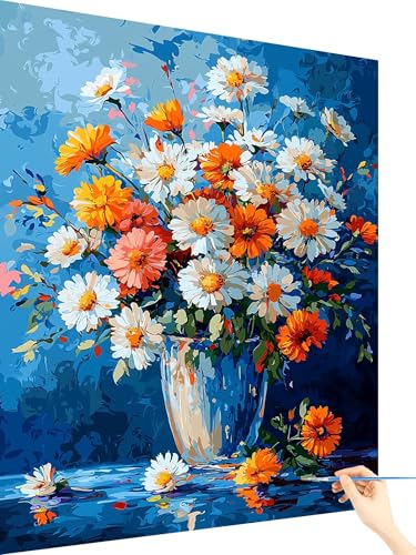 Malen Nach Zahlen Erwachsene Blume Malen Nach Zahlen Kinder Retro, Paint by Numbers Bastelset Erwachsene, Cheerful Painting Kreativ Set Geschenke für Frauen Deko Wohnzimmer Ohne Rahmen 70x90cm K-41 Malen Nach Zahlen Erwachsene Blume Malen Nach Zahlen Kinder Retro, Paint by Numbers Bastelset Erwachsene, Cheerful Painting Kreativ Set Geschenke für Frauen Deko Wohnzimmer Ohne Rahmen 70x90cm K-41 von Yarqzhng