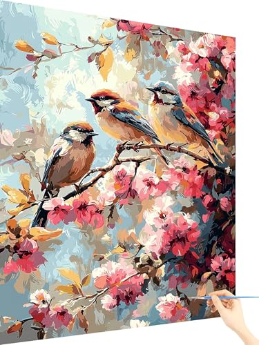 Malen Nach Zahlen Erwachsene Blume Malen Nach Zahlen Kinder Vogel, Paint by Numbers Bastelset Erwachsene, Cheerful Painting Kreativ Set Geschenke für Frauen Deko Wohnzimmer Ohne Rahmen 30x40cm K-18 Malen Nach Zahlen Erwachsene Blume Malen Nach Zahlen Kinder Vogel, Paint by Numbers Bastelset Erwachsene, Cheerful Painting Kreativ Set Geschenke für Frauen Deko Wohnzimmer Ohne Rahmen 30x40cm K-18 von Yarqzhng