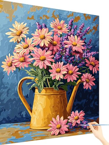 Malen Nach Zahlen Erwachsene Blume Paint by Numbers Anlage, Malen Nach Zahlen ab 7 Jahre Mädchen, Handgemalt Ölgemälde Leinwand mit Pinseln Acrylfarben Geschenke für Frauen Ohne Rahmen 30x40cm T-42 Malen Nach Zahlen Erwachsene Blume Paint by Numbers Anlage, Malen Nach Zahlen ab 7 Jahre Mädchen, Handgemalt Ölgemälde Leinwand mit Pinseln Acrylfarben Geschenke für Frauen Ohne Rahmen 30x40cm T-42 von Yarqzhng