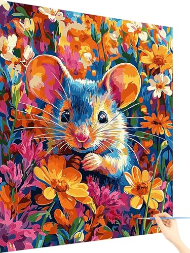 Malen Nach Zahlen Erwachsene Blume Paint by Numbers Tier, Malen Nach Zahlen ab 7 Jahre Mädchen, Handgemalt Ölgemälde Leinwand mit Pinseln und Acrylfarben Geschenke für Frauen Ohne Rahmen 30x40cm C-48 Malen Nach Zahlen Erwachsene Blume Paint by Numbers Tier, Malen Nach Zahlen ab 7 Jahre Mädchen, Handgemalt Ölgemälde Leinwand mit Pinseln und Acrylfarben Geschenke für Frauen Ohne Rahmen 30x40cm C-48 von Yarqzhng