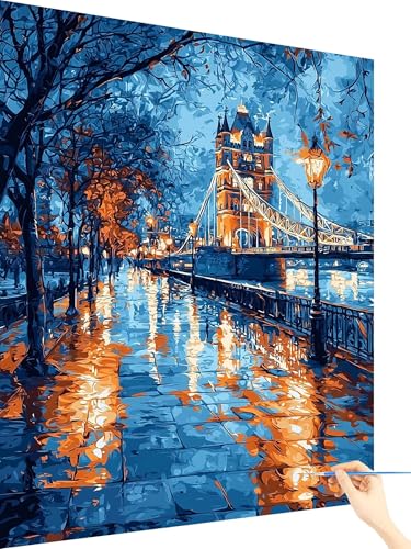 Malen Nach Zahlen Erwachsene London Malen Nach Zahlen Kinder Landschaft, Paint by Numbers Bastelset Erwachsene, DIY Cheerful Painting Kreativ Set Geschenke für Frauen Deko Ohne Rahmen 50x70cm K-81 Malen Nach Zahlen Erwachsene London Malen Nach Zahlen Kinder Landschaft, Paint by Numbers Bastelset Erwachsene, DIY Cheerful Painting Kreativ Set Geschenke für Frauen Deko Ohne Rahmen 50x70cm K-81 von Yarqzhng
