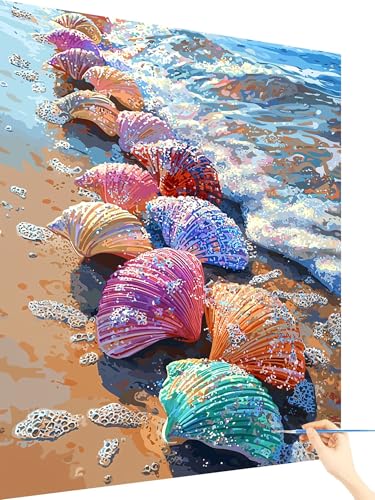 Malen Nach Zahlen Erwachsene Meer Paint by Numbers Strand, Malen Nach Zahlen ab 7 Jahre Mädchen, Handgemalt Ölgemälde Leinwand mit Pinseln und Acrylfarben Geschenke für Frauen Ohne Rahmen 30x40cm N-93 Malen Nach Zahlen Erwachsene Meer Paint by Numbers Strand, Malen Nach Zahlen ab 7 Jahre Mädchen, Handgemalt Ölgemälde Leinwand mit Pinseln und Acrylfarben Geschenke für Frauen Ohne Rahmen 30x40cm N-93 von Yarqzhng