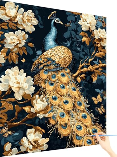 Malen Nach Zahlen Erwachsene Pfau Paint by Numbers Blume, Malen Nach Zahlen ab 7 Jahre Mädchen, Handgemalt Ölgemälde Leinwand mit Pinseln und Acrylfarben Geschenke für Frauen Ohne Rahmen 20x30cm A-98 Malen Nach Zahlen Erwachsene Pfau Paint by Numbers Blume, Malen Nach Zahlen ab 7 Jahre Mädchen, Handgemalt Ölgemälde Leinwand mit Pinseln und Acrylfarben Geschenke für Frauen Ohne Rahmen 20x30cm A-98 von Yarqzhng