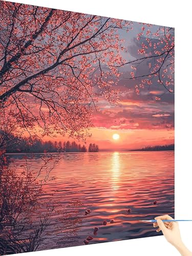 Malen Nach Zahlen Erwachsene Sonnenaufgang Malen Nach Zahlen Kinder Landschaft, Paint by Numbers Bastelset Erwachsene, DIY Cheerful Painting Kreativ Set Geschenke für Frauen Ohne Rahmen 30x40cm M-85 Malen Nach Zahlen Erwachsene Sonnenaufgang Malen Nach Zahlen Kinder Landschaft, Paint by Numbers Bastelset Erwachsene, DIY Cheerful Painting Kreativ Set Geschenke für Frauen Ohne Rahmen 30x40cm M-85 von Yarqzhng