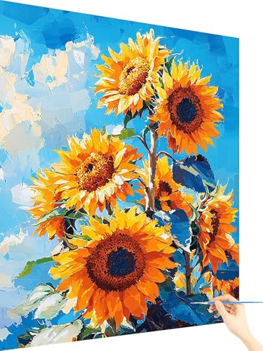 Malen Nach Zahlen Erwachsene Sonnenblume Malen Nach Zahlen Kinder Blume, Paint by Numbers Bastelset Erwachsene, DIY Cheerful Painting Kreativ Set Geschenke für Frauen Deko Ohne Rahmen 70x90cm X-7 Malen Nach Zahlen Erwachsene Sonnenblume Malen Nach Zahlen Kinder Blume, Paint by Numbers Bastelset Erwachsene, DIY Cheerful Painting Kreativ Set Geschenke für Frauen Deko Ohne Rahmen 70x90cm X-7 von Yarqzhng