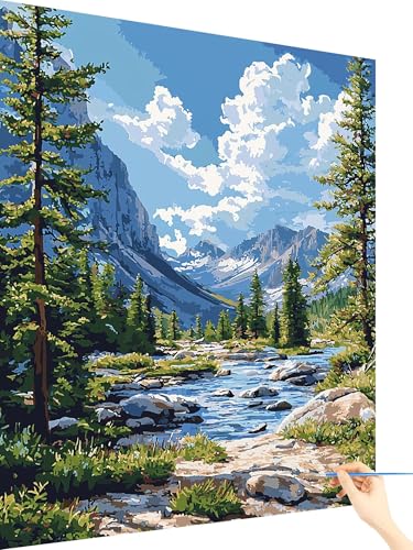 Malen Nach Zahlen Erwachsene Wald Paint by Numbers Natur, Malen Nach Zahlen ab 7 Jahre Mädchen, Handgemalt Ölgemälde Leinwand mit Pinseln und Acrylfarben Geschenke für Frauen Ohne Rahmen 60x80cm D-98 Malen Nach Zahlen Erwachsene Wald Paint by Numbers Natur, Malen Nach Zahlen ab 7 Jahre Mädchen, Handgemalt Ölgemälde Leinwand mit Pinseln und Acrylfarben Geschenke für Frauen Ohne Rahmen 60x80cm D-98 von Yarqzhng
