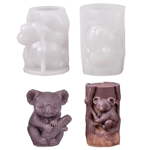 2 Stück Silikonform Koala,Silikonformen Gießformen Herbst Kerzenformen Zum Gießen,3D Koala Kerzen Formen Silikon,Silikonform Tiere Gießformen Silikon Herbst Kerzenform für Kerzen Seife 2 Stück Silikonform Koala,Silikonformen Gießformen Herbst Kerzenformen Zum Gießen,3D Koala Kerzen Formen Silikon,Silikonform Tiere Gießformen Silikon Herbst Kerzenform für Kerzen Seife von Yarteim