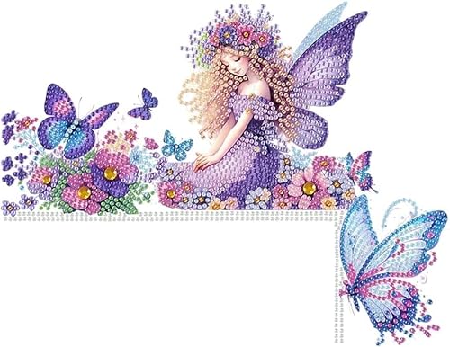 Diamond Painting Frühling Türrahmen Deko,Diamond Art Schmetterling Fee Türecke Dekoration,Diamond Painting Blumen Ostern Türdeko,DIY Diamant Malerei Basteln Frühling Tür Ecke Deko (03) von Yarteim