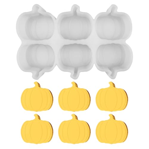 Halloween Silikonformen Gießformen, Halloween Kürbis Silikonform, 3D Kürbis Kerzenformen zum Gießen, Halloween Silikonform Kürbis, Gießformen Silikon, Halloween Silikon (6pc Kürbis) von Yarteim