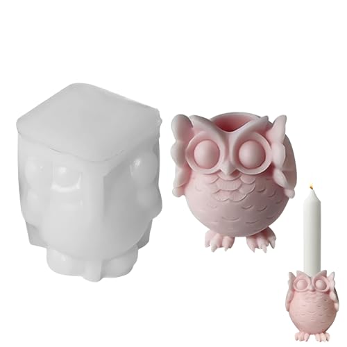 Silikonform Kerzenhalter, 3D Eule Silikonform Kerzenform, Gießformen Silikon, Eule Silikonformen Epoxidharz, DIY Kerzenformen zum Gießen für Kerzenherstellung Handwerk Ornamente Dekorative Silikonform Kerzenhalter, 3D Eule Silikonform Kerzenform, Gießformen Silikon, Eule Silikonformen Epoxidharz, DIY Kerzenformen zum Gießen für Kerzenherstellung Handwerk Ornamente Dekorative von Yarteim