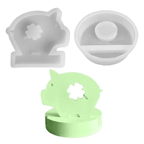Silikonform Schwein Kleeblatt,Silikonformen Gießformen Schwein,Silikonform Glücksschwein Kerzenhalter mit Sockel,Gießform Schweinchen Gipsformen zum Gießen Frühling Giessformen Silikon für Handwerk Silikonform Schwein Kleeblatt,Silikonformen Gießformen Schwein,Silikonform Glücksschwein Kerzenhalter mit Sockel,Gießform Schweinchen Gipsformen zum Gießen Frühling Giessformen Silikon für Handwerk von Yarteim