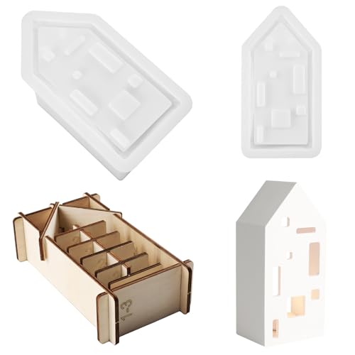 Silikonformen Gießformen Häuser Kerzenformen zum Gießen, Silikonform Haus Kerzenhalter, Kerzenform Epoxidharz Formen Silikon Gießform Haus Gips Zum Gießen, Gießformen Silikon Haus für Handwerk Silikonformen Gießformen Häuser Kerzenformen zum Gießen, Silikonform Haus Kerzenhalter, Kerzenform Epoxidharz Formen Silikon Gießform Haus Gips Zum Gießen, Gießformen Silikon Haus für Handwerk von Yarteim