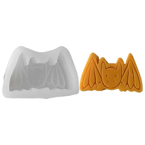 Silikonformen Gießformen Halloween Kerzenformen zum Gießen, Halloween Silikonform Geist Fledermaus Kerzenform, Gießformen Silikon Kürbis Epoxidharz Formen für DIY Handwerk (04) von Yarteim