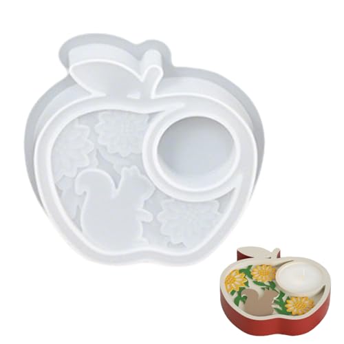 Silikonformen Gießformen Herbst, Silikonform Pilz Ahornblatt Kerzenhalter, Gießformen Silikon Herbst Gipsformen zum Gießen Gießform Kerzenhalter Epoxidharz Formen für DIY Herbstdeko Teelichthalter (A) von Yarteim