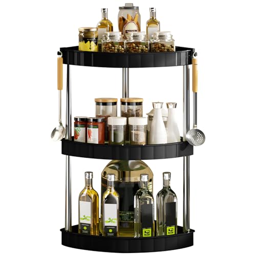 Yarteim 3 etagen Gewürzregal Küchenregal, Verstellbares Eckregal Küche Gewürz Organizer, Aufbewahrungsregal Gewürz Ständer Küchenarbeitsplatte Organizer, Eckregal Organizer für Küche und Badezimmer Yarteim 3 etagen Gewürzregal Küchenregal, Verstellbares Eckregal Küche Gewürz Organizer, Aufbewahrungsregal Gewürz Ständer Küchenarbeitsplatte Organizer, Eckregal Organizer für Küche und Badezimmer von Yarteim