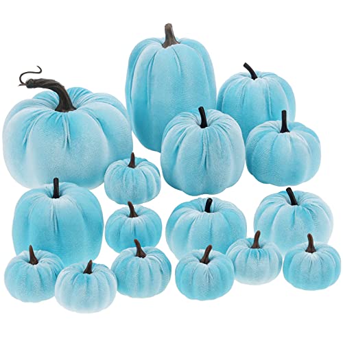 Yatinkim 16 Stück Sortierte Größe Gefälscht Mini Kürbisse Blaugrün Handgemachte Künstliche Samtstoff Kürbis Dekorativen Halloween Hochzeit Geschenk Kränze Yatinkim 16 Stück Sortierte Größe Gefälscht Mini Kürbisse Blaugrün Handgemachte Künstliche Samtstoff Kürbis Dekorativen Halloween Hochzeit Geschenk Kränze von Yatinkim