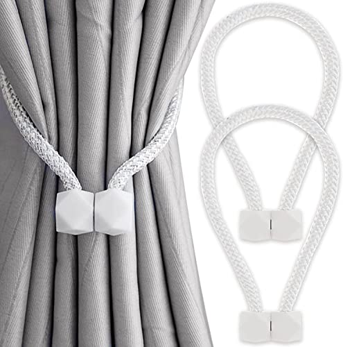 Yatinkim 2 Stück Weiß Vorhang Raffhalter Magnetische Gardinenhalter mit Magneten Drapierte Gardinen Band Handgemachte Zubehör Outdoor Deko Badezimmer Yatinkim 2 Stück Weiß Vorhang Raffhalter Magnetische Gardinenhalter mit Magneten Drapierte Gardinen Band Handgemachte Zubehör Outdoor Deko Badezimmer von Yatinkim