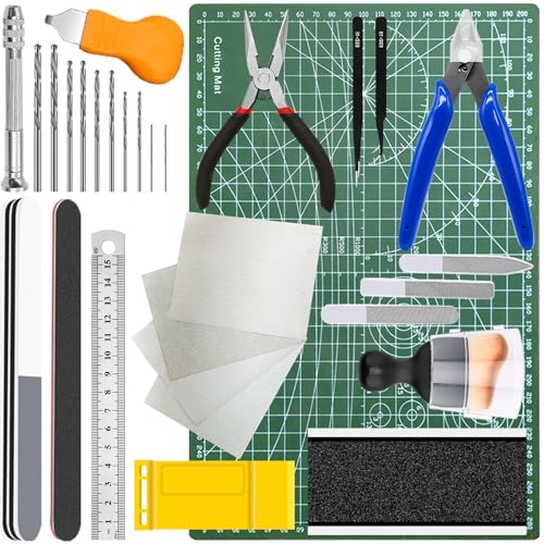 Yauhar 31-teiliges Gundam-Werkzeug-Set, Modellierwerkzeuge, Hobby, Bastelset für Autos, Flugzeuge, Gebäude, Roboter, Modelle, Reparatur und Befestigung Yauhar 31-teiliges Gundam-Werkzeug-Set, Modellierwerkzeuge, Hobby, Bastelset für Autos, Flugzeuge, Gebäude, Roboter, Modelle, Reparatur und Befestigung von Yauhar