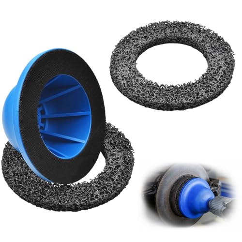 Yavinane Radnabenschleifer 3-teilig, Siliziumkarbid Kugelkopfschleifer für Auto, Innen-Ø 90 mm, Außen-Ø 150 mm, Aluminium Radnabenreiniger für Felgenwechsel, Rostentfernung, 1/2" Antrieb Yavinane Radnabenschleifer 3-teilig, Siliziumkarbid Kugelkopfschleifer für Auto, Innen-Ø 90 mm, Außen-Ø 150 mm, Aluminium Radnabenreiniger für Felgenwechsel, Rostentfernung, 1/2" Antrieb von Yavinane