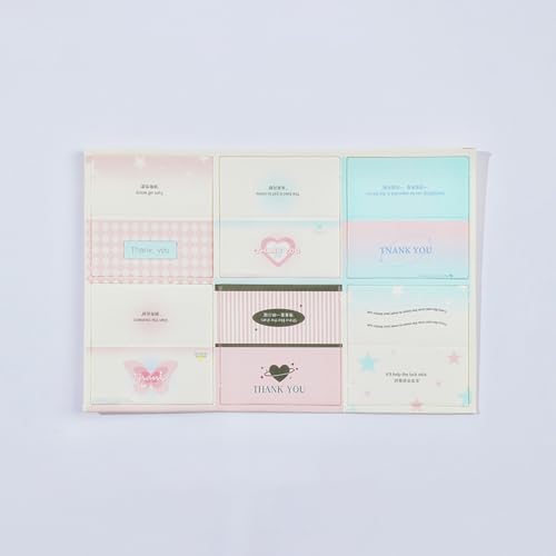 Mini-Klappkarten, 5,4 x 5,4 cm, 6 Stück, Blumenverpackungsmaterialien, Blumenstrauß, Schreibkarte von Yawdil