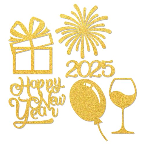 Modische Konfettis für Neujahrsfeiern, 100/200/300/400 Stück, Set aus stabilen Papiermaterialien für Partys und Veranstaltungen Modische Konfettis für Neujahrsfeiern, 100/200/300/400 Stück, Set aus stabilen Papiermaterialien für Partys und Veranstaltungen von Yawdil