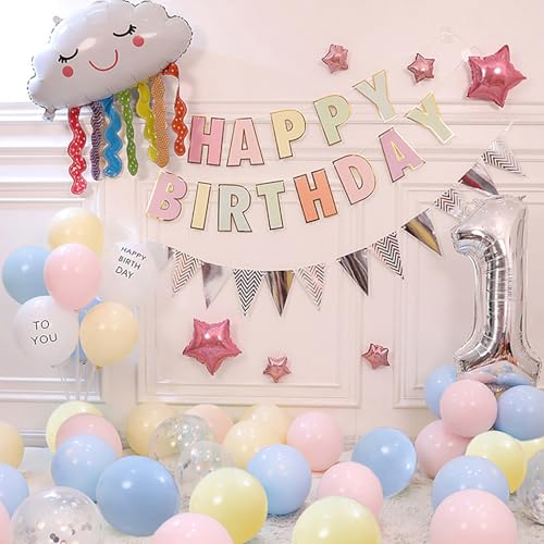 Yawdil Alles Gute zum Geburtstag Ballon Dekorationen Wieder verwendbare Geburtstags Banner & Ballon Set für Geburtstags Feier Dekorationen und Zubehör Yawdil Alles Gute zum Geburtstag Ballon Dekorationen Wieder verwendbare Geburtstags Banner & Ballon Set für Geburtstags Feier Dekorationen und Zubehör von Yawdil