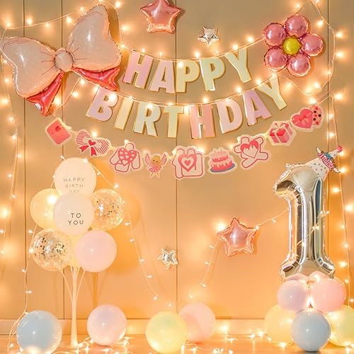 Yawdil Alles Gute zum Geburtstag Ballon Dekorationen Wieder verwendbare Geburtstags Banner & Ballon Set für Geburtstags Feier Dekorationen und Zubehör Yawdil Alles Gute zum Geburtstag Ballon Dekorationen Wieder verwendbare Geburtstags Banner & Ballon Set für Geburtstags Feier Dekorationen und Zubehör von Yawdil