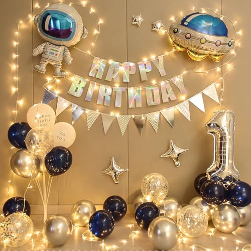 Yawdil Alles Gute zum Geburtstag Ballon Dekorationen Wieder verwendbare Geburtstags Banner & Ballon Set für Geburtstags Feier Dekorationen und Zubehör von Yawdil