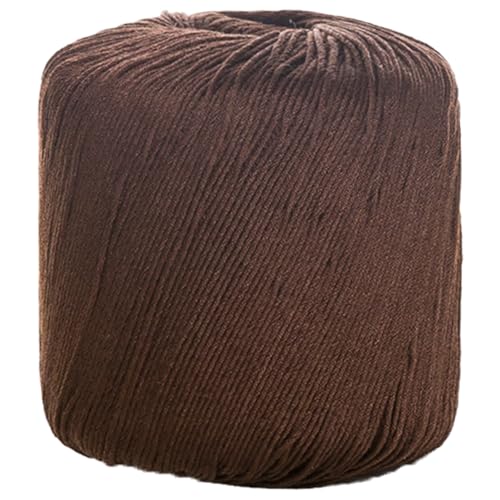 40g Sockenwolle Farbverlauf | 125m Garn Sockengarn Aus Baumwolle in Verschiedenen Farben | Handstrickgarn Aus 100% Cotton | Wolle Zum Stricken & Häkeln (Dunkelbraun,1 PCS) von YayaVrillant