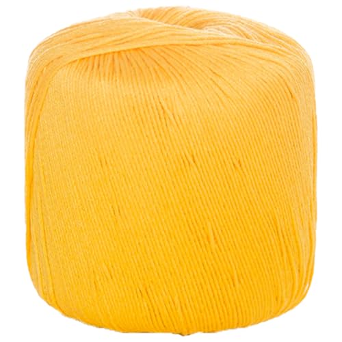 40g Sockenwolle Farbverlauf | 125m Garn Sockengarn Aus Baumwolle in Verschiedenen Farben | Handstrickgarn Aus 100% Cotton | Wolle Zum Stricken & Häkeln (Gelb,1 PCS) von YayaVrillant