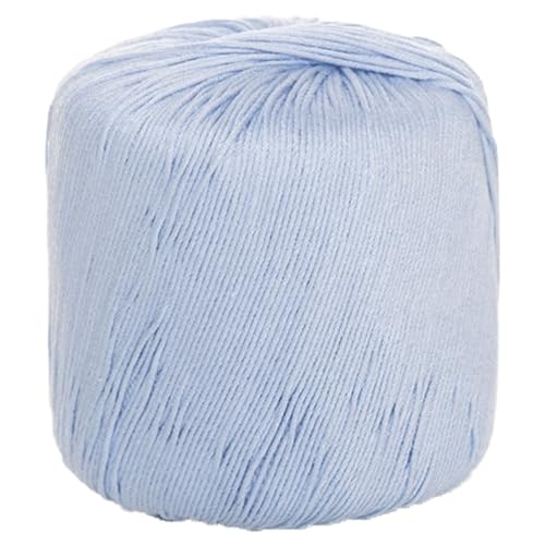 40g Sockenwolle Farbverlauf | 125m Garn Sockengarn Aus Baumwolle in Verschiedenen Farben | Handstrickgarn Aus 100% Cotton | Wolle Zum Stricken & Häkeln (Hellblau,1 PCS) von YayaVrillant