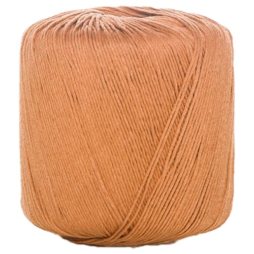 40g Sockenwolle Farbverlauf | 125m Garn Sockengarn Aus Baumwolle in Verschiedenen Farben | Handstrickgarn Aus 100% Cotton | Wolle Zum Stricken & Häkeln (Hellbraun,1 PCS) von YayaVrillant