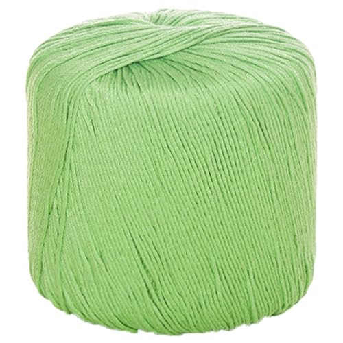 40g Sockenwolle Farbverlauf | 125m Garn Sockengarn Aus Baumwolle in Verschiedenen Farben | Handstrickgarn Aus 100% Cotton | Wolle Zum Stricken & Häkeln (Hellgrün,1 PCS) von YayaVrillant