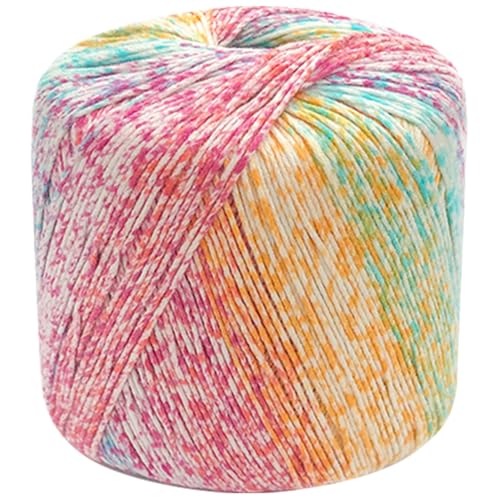 40g Sockenwolle Farbverlauf | 125m Garn Sockengarn Aus Baumwolle in Verschiedenen Farben | Handstrickgarn Aus 100% Cotton | Wolle Zum Stricken & Häkeln (Kombination A,1 PCS) von YayaVrillant