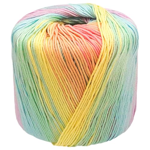 40g Sockenwolle Farbverlauf | 125m Garn Sockengarn Aus Baumwolle in Verschiedenen Farben | Handstrickgarn Aus 100% Cotton | Wolle Zum Stricken & Häkeln (Kombination C,1 PCS) von YayaVrillant