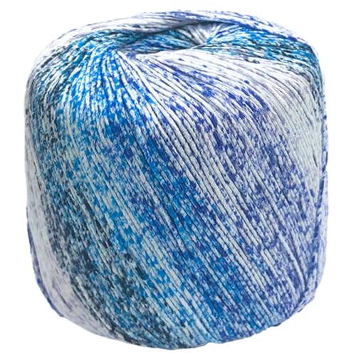 40g Sockenwolle Farbverlauf | 125m Garn Sockengarn Aus Baumwolle in Verschiedenen Farben | Handstrickgarn Aus 100% Cotton | Wolle Zum Stricken & Häkeln (Kombination F,1 PCS) von YayaVrillant