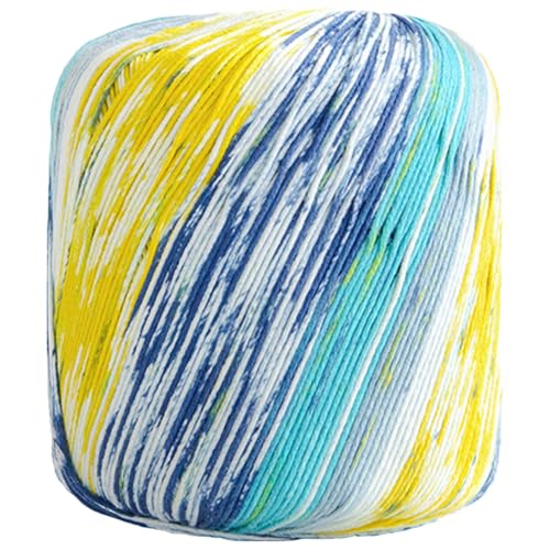 40g Sockenwolle Farbverlauf | 125m Garn Sockengarn Aus Baumwolle in Verschiedenen Farben | Handstrickgarn Aus 100% Cotton | Wolle Zum Stricken & Häkeln (Kombination J,1 PCS) von YayaVrillant