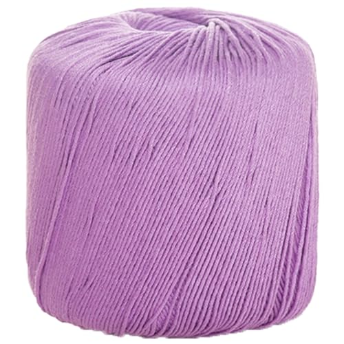 40g Sockenwolle Farbverlauf | 125m Garn Sockengarn Aus Baumwolle in Verschiedenen Farben | Handstrickgarn Aus 100% Cotton | Wolle Zum Stricken & Häkeln (Lila,1 PCS) von YayaVrillant