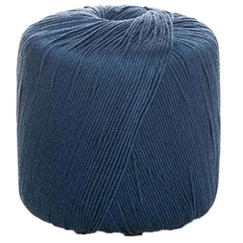 40g Sockenwolle Farbverlauf | 125m Garn Sockengarn Aus Baumwolle in Verschiedenen Farben | Handstrickgarn Aus 100% Cotton | Wolle Zum Stricken & Häkeln (Marineblau,1 PCS) von YayaVrillant