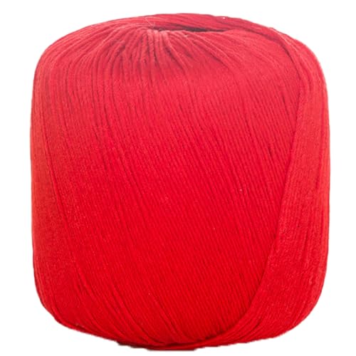40g Sockenwolle Farbverlauf | 125m Garn Sockengarn Aus Baumwolle in Verschiedenen Farben | Handstrickgarn Aus 100% Cotton | Wolle Zum Stricken & Häkeln (Rot,1 PCS) von YayaVrillant