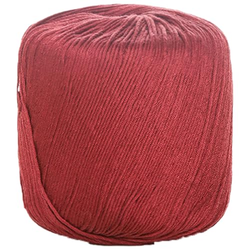 40g Sockenwolle Farbverlauf | 125m Garn Sockengarn Aus Baumwolle in Verschiedenen Farben | Handstrickgarn Aus 100% Cotton | Wolle Zum Stricken & Häkeln (Rotwein,1 PCS) von YayaVrillant