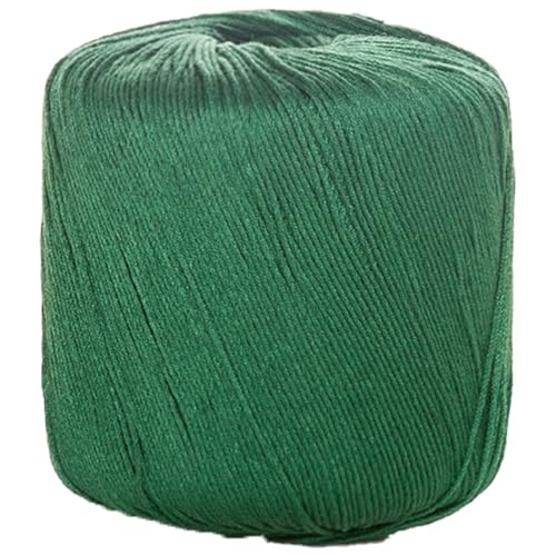 40g Sockenwolle Farbverlauf | 125m Garn Sockengarn Aus Baumwolle in Verschiedenen Farben | Handstrickgarn Aus 100% Cotton | Wolle Zum Stricken & Häkeln (Smaragdgrün,1 PCS) von YayaVrillant