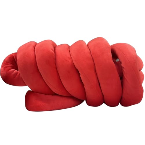 Armstricken Wolle 500g/1000g Dicke Wolle Zum Handstricken Chunky Yarn Schlauchgarn Häkelwolle Dickes Garn Zum Häkeln Stricken, Für Decken, Tasche, Handstrickgarn (Rot,250g) von YayaVrillant