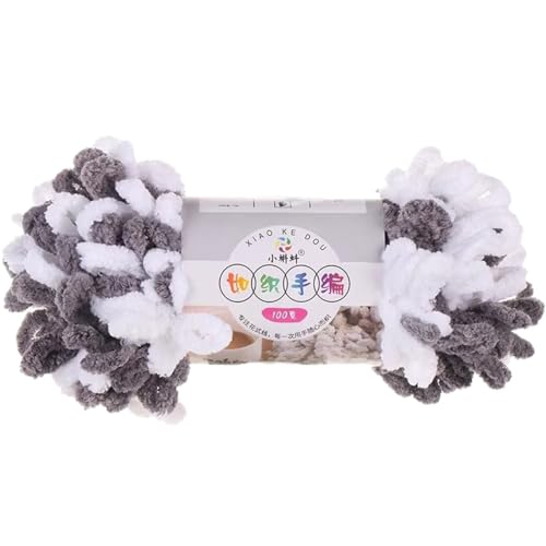 Chenille Wolle, Schlingengarn, Puffy Wolle Chenille Schlaufenwolle Häkeln Und Stricken Ohne Hilfsmittel Kleidung Accesoire Decken Teppiche (Farbabstimmung D,1 PCS) von YayaVrillant