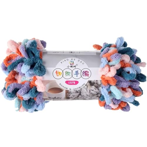 Chenille Wolle, Schlingengarn, Puffy Wolle Chenille Schlaufenwolle Häkeln Und Stricken Ohne Hilfsmittel Kleidung Accesoire Decken Teppiche (Farbabstimmung O,1 PCS) von YayaVrillant