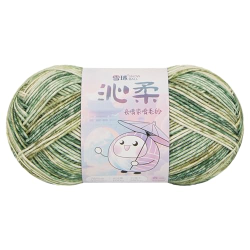 Sockenwolle | 100g Sockengarn Aus Baumwolle in Verschiedenen Farben | Handstrickgarn Aus 78% Cotton & 22% Acrylic | Wolle Zum Stricken & Häkeln | 260m Garn (Kombination E,1 PCS) von YayaVrillant