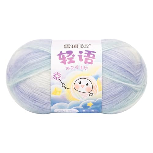 Sockenwolle Baumwolle 100g, 300 Mete Cupcakes Bobbel, Mehrfarbiges Gradient Häkelgarn, Handstrick Häkeln Baumwollstrickgarn Zum Pullover Hüte (Kombination K (ohne helle Seide),1 PCS) von YayaVrillant